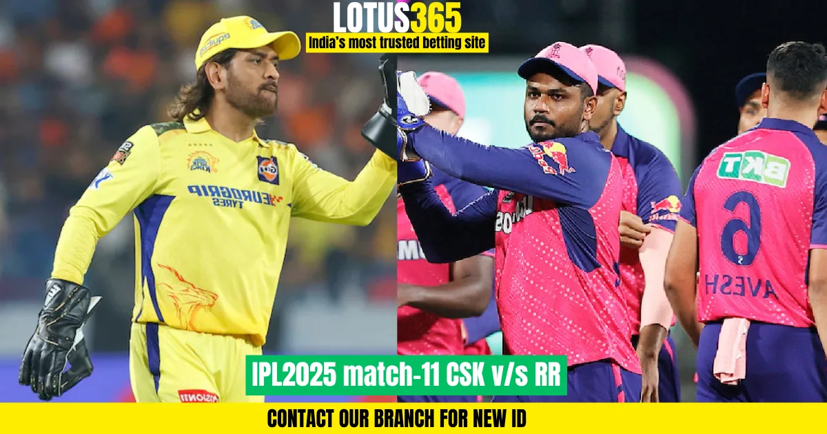 IPL 2025 Match 11: Rajasthan Royals vs Chennai Super Kings